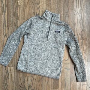Gray Patagonia Quarter-Zip Better Sweater Pullover Size Medium